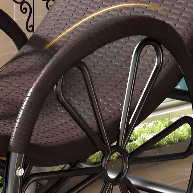 PE Rattan Rocking Chairs
