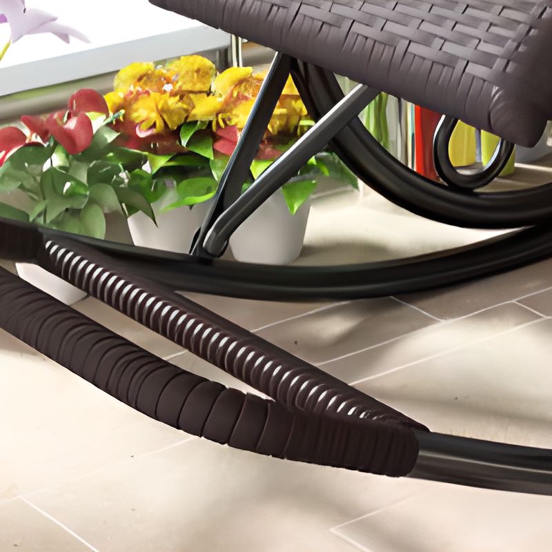 PE Rattan Rocking Chairs