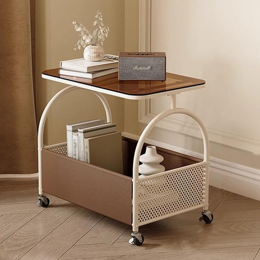 Leather Side Table